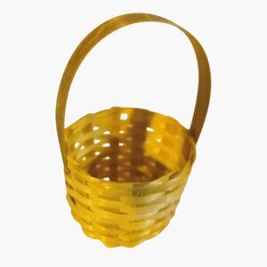 Mini Woven Basket Handle 1 inch Easter Dollhouse